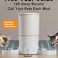 Dual Automatic Cat Feeder 2 Cats,6 Meals/Day,12 Portions/Meal,4.2L Dual Power Double Bowls Feeder,Dry Food Auto Pet Dispenser,10S Voice Record,Flexible Schedule Timer(White,Stainless Dual Bowls)