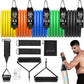 Resistance Bands Set, Himaly Exercise Bands Strength Training Fitness Bands Workout Elastic Bands with Legs Ankle Straps, Door Anchor, Handles & Carry Bag for Home Outdoor Workouts