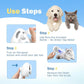 4-in-1 Pet Grooming Steam Brush for Cats & Dogs – Steam Spray, Blue Light, Hair Removal, Self-Cleaning Comb – Includes Pet Waterless Shampoo