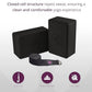 Clever Yoga Blocks & Strap - Lighweight Foam Yoga Blocks 2 Pack with 8ft Cotton Yoga Strap Set Kit for Beginners & Pros, Accessories & Equipment for Women & Men - Gray