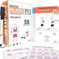 Pilates Bar Workout Cards - 58 Exercise Cards with Pilates Stick Work Out Postures, Instructions & Breathing Tips | Free Ring & Dry-Erase Marker to Create Your Customize Workout Planner Chart