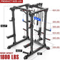 Power Cage,1600lbs Multi-Function Power Rack with Adjustable Cable Crossover System and More Training Attachment, Weight Cage for Home Gym
