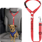 BWOGUE Pet Dog Cat Seat Belt Reflective Car Dog Headrest Restraint Leash Elastic Buffer Bungee Adjustable Tangle-Free Safety Leads Vehicle Seatbelt Harness for Small, Medium and Large Dogs (1 Pack)