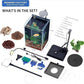 Wonderfactory 3 Gallon Aquarium Fish Tank, Self-Cleaning Betta Tank with Filter and Light, Starter kit with Rocks, Plants & Cleaning Tools, Suitable for Beginners and Hobbyists