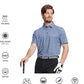 Men's Golf Polo Shirts Short Sleeve Striped Performance Moisture Wicking Dry Fit Golf Shirts for Men