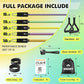 WHATAFIT Resistance Bands, Exercise Bands，Resistance Bands for Working Out, Work Out Bands with Handles for Men and Women Fitness, Strength Training Home Gym Equipment