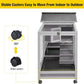 Aivituvin Rabbit Hutch 93.7" Large Rabbit Cage Indoor Outdoor Guinea Pig Cage Chicken Coop on Wheels Bunny Cage with 4 Deep No Leakage Pull Out Tray,Waterproof Roof