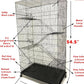 X-Large 5-Levels Tight 3/8-inch Bar Spacing Ferret Chinchilla Sugar-Glider Rats Mice Gerbil Chew Free Cage with Removable Rolling Stand, 31-Inch by 19-Inch by 55-Inch