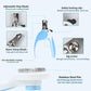 2PCS Pet Grooming Kit, Cat Brushes & Cat Nail Clipper, Cat Grooming Brush for Sedding and Grooming Fur（Blue）