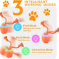 Interactive Dog Toys - [2025 Newly Upgraded] Motion Activated Ball for Small/Medium/Large Dogs, Automatic Moving Dog Toy Wicked Ball for Boredom & Training, Music, USB Rechargeable (Orange)