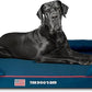 The Dog’s Bed, XXL Blue Oxford with Red Trim USA Flag Dog Bed 51.5x39, Memory Foam, Pain Relief: Arthritis, Post Surgery, Lameness, Supportive, Calming, Waterproof Washable Cover, Veterinary Approved