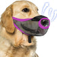 Dog Muzzle, Soft Air Mesh Muzzle for Small Medium Large Dogs Anti Biting Barking Chewing Scavenging, Breathable Adjustable Loop Pets Muzzle with Front Opening Design Allows Panting Drinking(Purple,XL)