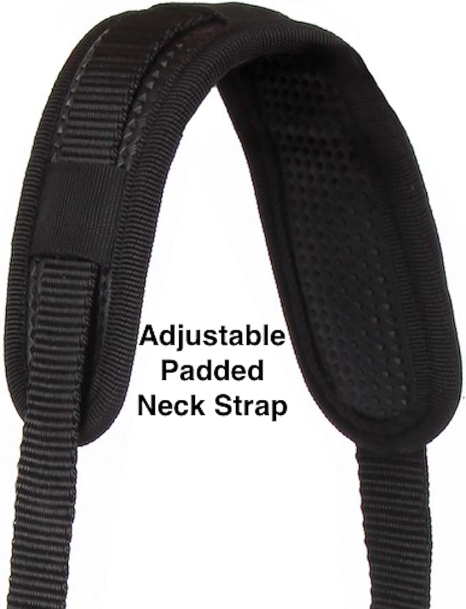 Majestic Ally Horse Feed Bag, Heavy Duty Nylon Mesh Grain Feed Bag, Adjustable Strap with Durable Snap and Elastic Straps, Comfort Neck Pad and Nose Pad- Large (Full, Beige)