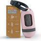 SVD.PET Dog Poop Bag Dispenser, Retractable Waste Bag Fits Any Dog Leash, Built-in Waste Bags, Poop Bag Holder, Doggy Walking Accessory (Primrose Pink)