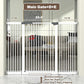 41" Extra Tall Cat Gate for Doorway, 54.8-57.4'' Metal Pet Baby Safe Gate, Extra Wide Pressure Mounted Child Door with Expansion Kit, No Drilling Cat Fence Indoor, No Climb Baby Proof Gate, White