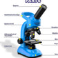 Kids Microscope,40-1600x Microscope Kit for Kids Beginners Children,STEM Kit,Prepared Slides,LED Light and Configured Various Operating Tools- Science Experiment Toy for Kids Ages 6-12