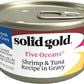 Solid Gold Wet Cat Food Shreds in Gravy - Healthy Canned Cat Food Made w/Real Tuna, Shrimp, Vitamins, Minerals & Taurine - Grain Free & Gluten Free Canned Meals for Cats & Kittens - 24ct/3oz Can