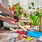 IELEK Gardening Tools Trowel, Rake, Shovel, Spoon, Fork for Gardening Tools Best Outdoor Easter Gift