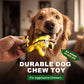 Durable Dog Chew Toy for Aggressive Chewers - Tough Nylon Bone for Medium Breeds, Interactive Teething Toy with Real Bacon Flavor, Keeps Dogs Busy, Christmas Birthday Gifts for Dogs