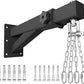Adjustable Heavy Duty Bag Hanger,Wall Mount Punching Bag Hanger,Thickened Steel Plate and Stainless Steel kit for Home Gym Indoor Outdoor (Supports up to 900Ib)