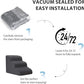 Dog Stairs for High Beds, 4-Step Dog Steps for Small Dogs and Cats, Foldable Pet Stairs for High Bed Climbing, Non-Slip Balanced Pet Step Indoor, Dark Grey