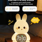MASHI Bunny Alarm Clock, Toddler Sleep Training Clock with Sun & Moon, Sleep Sound Machine, Night Lights, Alarm Clock for Kids, Gift Ideas for Kids Child