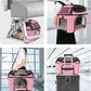 Soft-Sided Cat Carrier Bag Backpack Portable Breathable Collapsible Pet Carrier for Cats Kitten Puppy Small Dogs - Pink