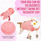 Lukovee Recovery Suit for Dogs, Onesie Surgery Recovery Suit for Female Male Dogs, Abdominal Wounds Cone E-Collar Alternative Prevent Licking Spay Recovery Suit (Peach,M)