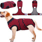 Kuoser Recovery Suit for Dogs Cats After Surgery, Professional Pet Recovery Shirt Dog Abdominal Wounds Bandages, Substitute E-Collar & Cone,Prevent Licking Dog Onesies Pet Surgery Recovery Suit
