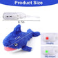 Mity rain 2 in 1 Interactive Dog Toys, Shark Dog Toy to Keep Them Busy, Plush Squeaky Dog Toys, Rechargeable Wiggly Fish Blue Dog Toys for Small Medium Large Dogs, Moving Dog Toys for Indoor&Outdoor