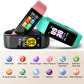 ENGERWALL Fitness Tracker with Step Counter/Calories/Stopwatch, Activity Tracker with Heart Rate Monitor, IP68, Health Tracker with Sleep Tracker, Smartwatch, Pedometer Watch for Women Men Kids