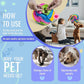 Pet Snuffle Ball, Puzzle Sniffing Interactive Dog Ball for Blind Dogs Training Stress Relief Dog Enrichment Toys Treat Machine Washable (20cm, New Rainbow Color)