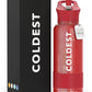 Coldest Insulated Water Bottle with Straw Lid - Stainless Steel Metal Insulated Bottle for Men & Women (Mars Red Glitter, 32 oz)