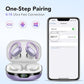 Ear buds Wireless Earbuds Bluetooth 5.3 Headphones 60hrs Playtime with Digital Display Sports Wireless Headphones with Earhook Deep Bass IPX7 Waterproof Over-Ear Earbuds for Android iOS Workout Purple