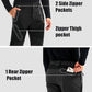 MAGCOMSEN Men's Snow Ski Pants Fleece Lined Water Resistant Winter Pants with 4 Zip Pockets for Snowboard Hiking Outdoor