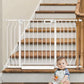 Mom's Choice GROWNSY Baby Gate, 29.5"-53" Auto-Close Dog Gate for Stairs & Doorways, Pressure-Mounted Easy Install Baby Gate - No Drill, Anti-Trip, Walk Through, Safe & Durable