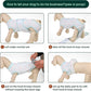 Kuoser Recovery Suit for Dogs Cats After Surgery, Professional Pet Recovery Shirt Dog Abdominal Wounds Bandages, Substitute E-Collar & Cone,Prevent Licking Dog Onesies Pet Surgery Recovery Suit