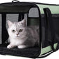 petisfam Easy Load Pet Carrier for Large, Medium Cats, 2 Cats and Small Dogs with Comfy Bed. Easy to Get Cat in, Escape Proof, Easy Storage, Washable, Safe and Comfortable for Vet Visit and Car Ride