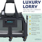 Airline Compliant Pet Carrier - Rolling Portable Travel Carry Crate for Small Dog, Puppy or Cat - Soft Removable Wheeled Design with Mesh Window Sides - Airplane and TSA Compliant- by Katziela
