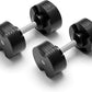 NÜOBELL® Adjustable Dumbbell Set, 5-50 LB or 5-80 LB, Easy Twist 2024-25 Model, All-In-One Weights Set (Pair) for Home, Original Manufacturer