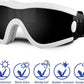 Small Dog Sunglasses with Adjustable Strap UV Protection, Winproof Puppy Sunglasses, Suitable for Dogs Eyes Protection，Soft Dog Goggles