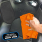The Rag Company - Edgeless 365 Microfiber Towels (10-Pack) Premium 70/30 Blend, Professional Polishing, Wax Removal, Auto Detailing, 365gsm, 16in x 16in, Orange