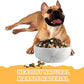 White Marble Dog Bowl - Non-Slip, Non-Tipping, Heavy Duty for Large Dogs - African Natural Stone Water and Food Bowl, Holds 4.6 Cups (7.5lbs)