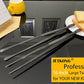 JETKONG 2 Pcs 16-Inch Heavy Duty Plating Tongs, Extra-Long Kitchen Fine Tongs Large Stainless Steel Cooking Forceps (Black)