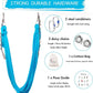 5.5 Yards Aerial Silks Yoga Swing Set - Aerial Yoga Hammock Kit Anti-Gravity Flying for Fitness, Low/Non Stretch Nylon Tricot Fabric Hardware Included for Dance