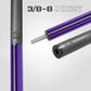 RHINO Nebula 2 Pool Cue - 100% Carbon Fiber Shaft & Composite Butt. Time Crystal Tip, Pro Taper Design, 12.4 mm,12.8 mm. 3/8-8 Joint, 3D Friction Grip. Low Deflection Pool Cue