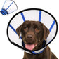 KOESON Dog Cone Collar, Soft Cones for Large Dogs, Professional Large Dog Surgery Recovery Cone with Adjustable Hook & Loop, Comfortable Pet Elizabethan Collars to Stop Licking, Blue L
