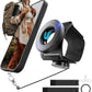 Running Phone Holder for iPhone,【Upgraded N52 Magnetic&Telescopic Anti Drop Rope】 360 ° rotatable,Armband,Wristband,Cell Phone Holder, for All Call Phone,iPhone/Sumsung/Android