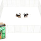 FXW Rollick Unleashed Dog Playpen for Indoor, Yard, RV Camping, 45 inch 32 Panels for Large Dogs, White│Patented