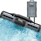 hygger Aquarium Gyre Wave Maker Fish Tank Cross-Flow Pump Adjustable Aquarium Water Circulation Powerhead with Controller Magnetic Base